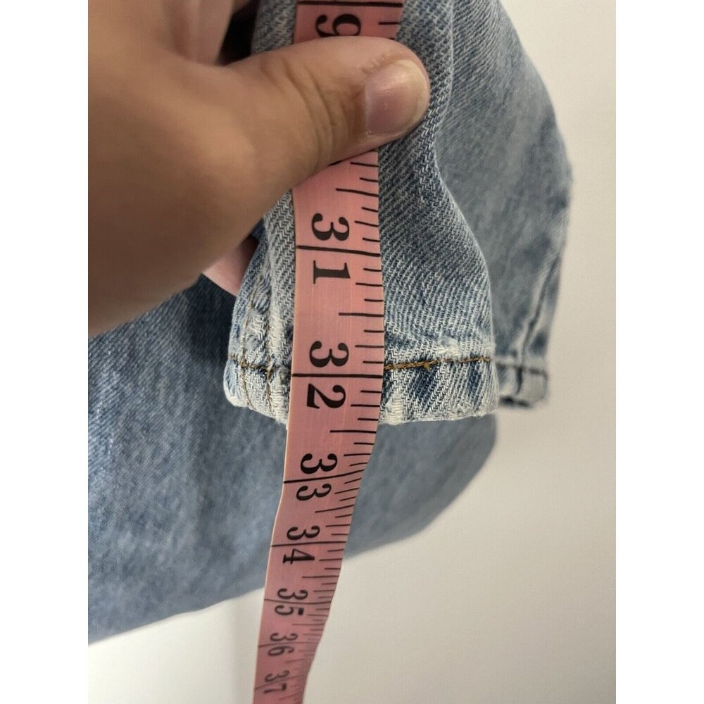 Vintage Blue Levi Silvertab Loose Denim Jeans Womens Size‎ 13 Med 90s Light Wash - Picture 16 of 16